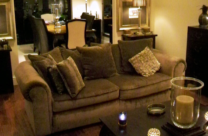Sofa in living room
