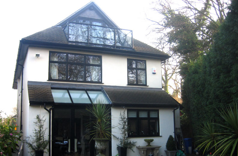 Back view of the house